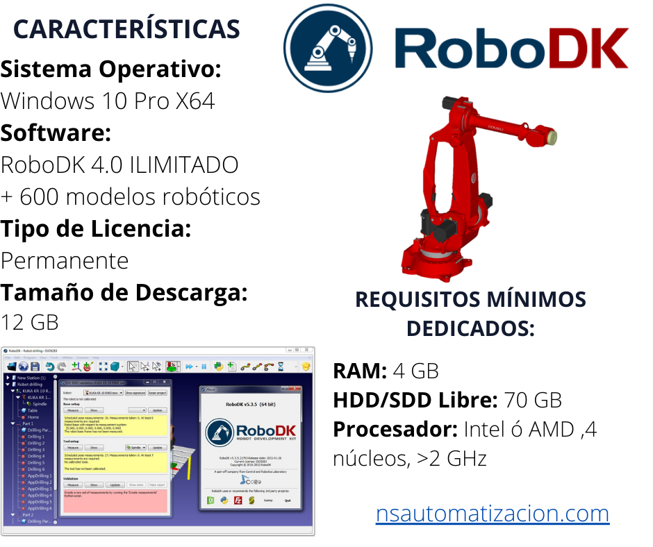 MÁQUINA VIRTUAL ROBODK 4.0 WINDOWS 10 X64 BITS - Image 3