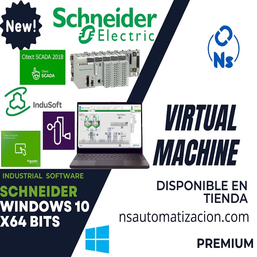MÁQUINA VIRTUAL SCHNEIDER ELECTRIC PREMIUM 2026 WINDOWS 10 x64 BITS