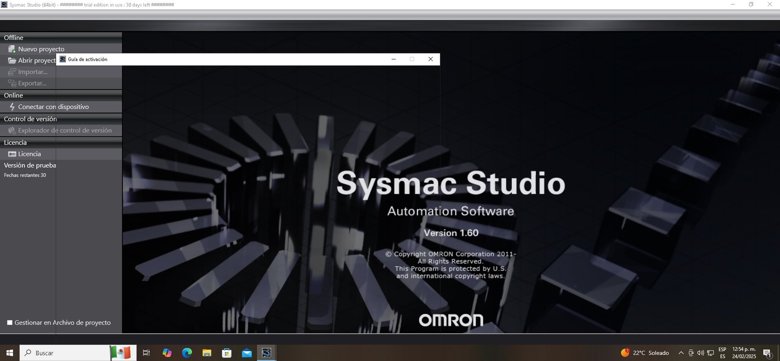 SYSMAC STUDIO 1.60 - Image 2