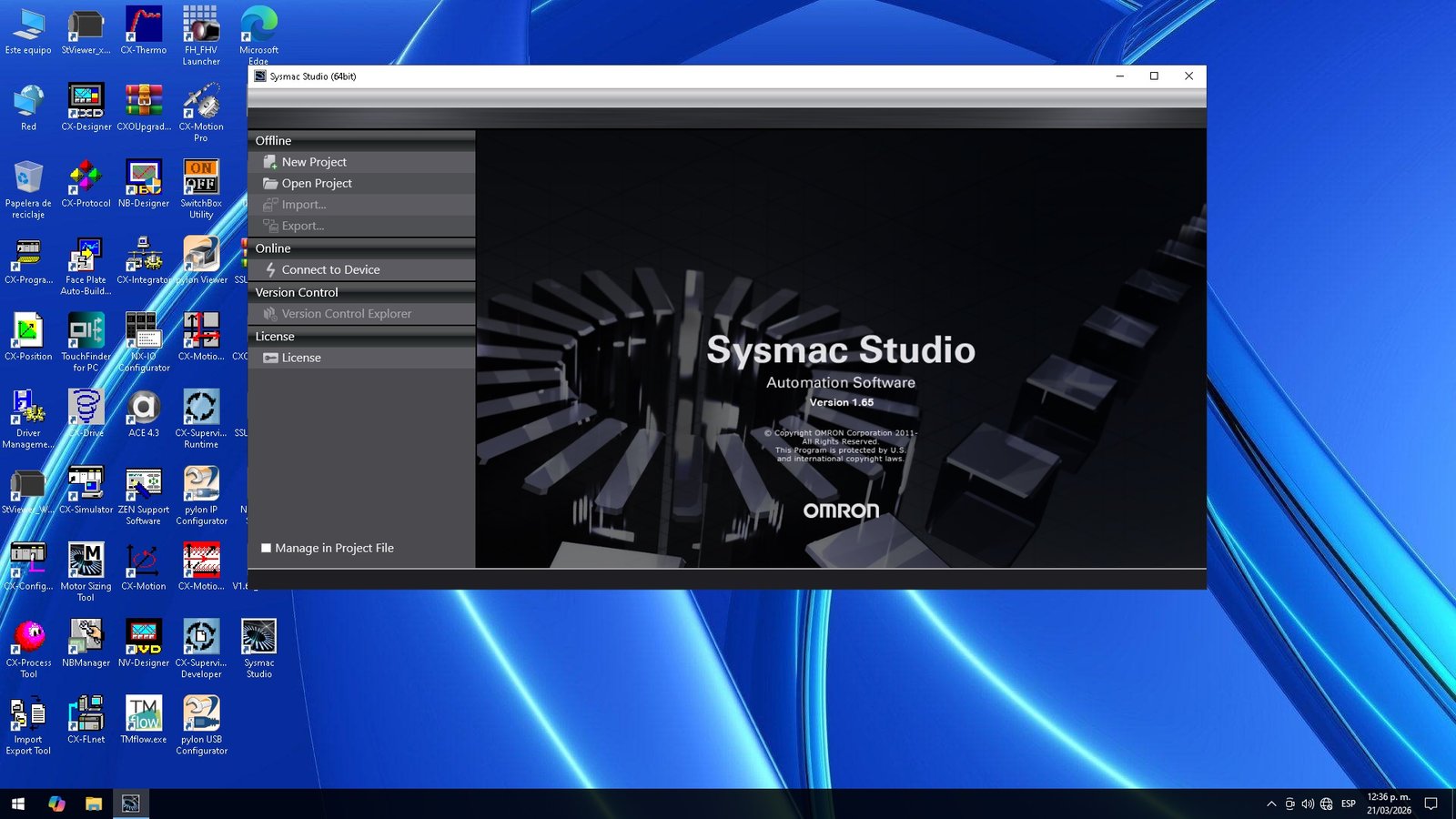 MÁQUINA VIRTUAL OMRON PREMIUM 2026 WINDOWS 10 x64 bits - Image 3